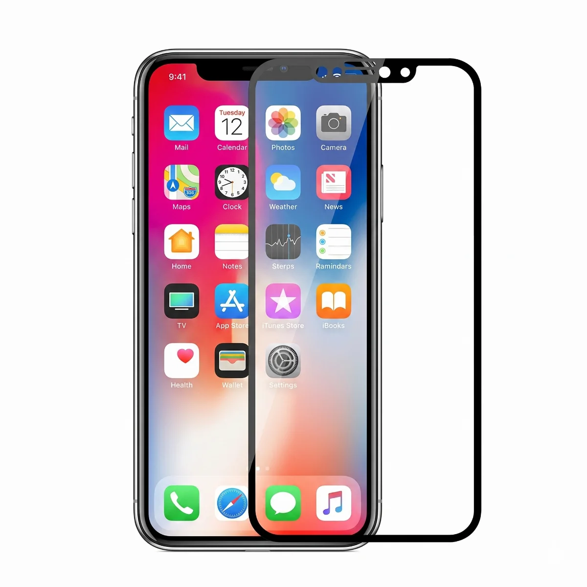 Verre trempé iPhone 12 Mini (Full Cover)