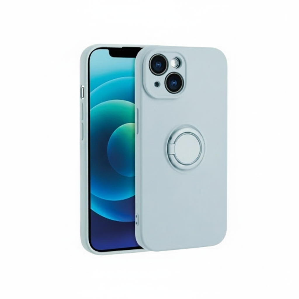 Coque Finger Grip Bleu Clair
