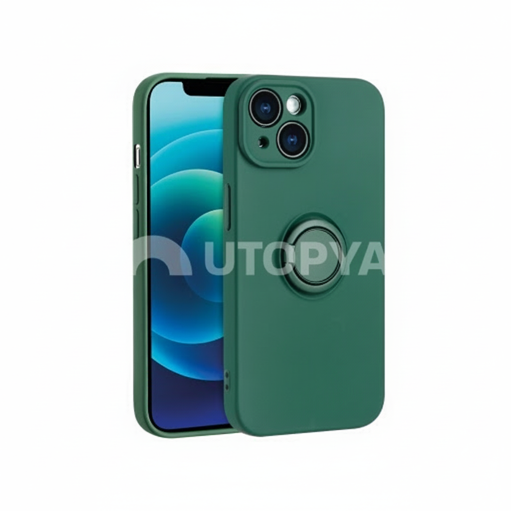 Coque Finger Grip Vert Militaire