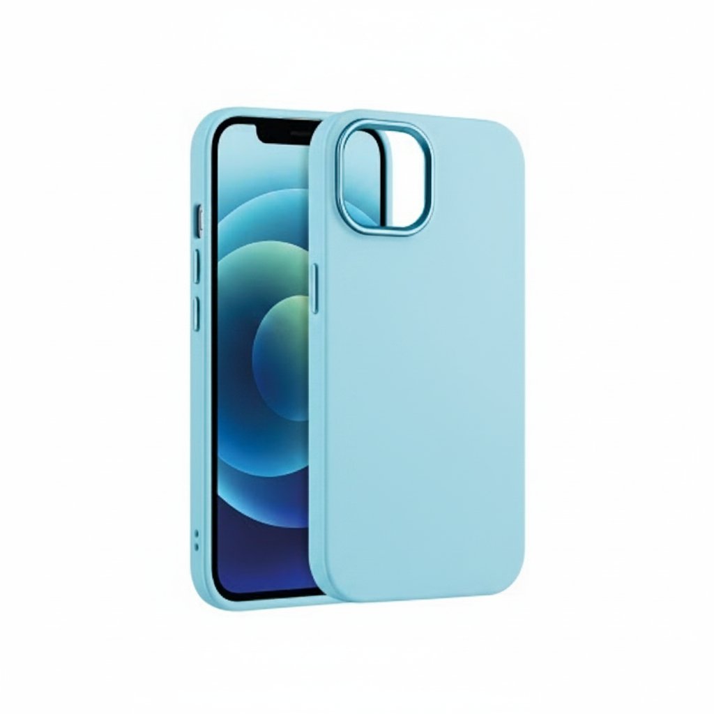 Coque Satin Matte Bleu Dragee