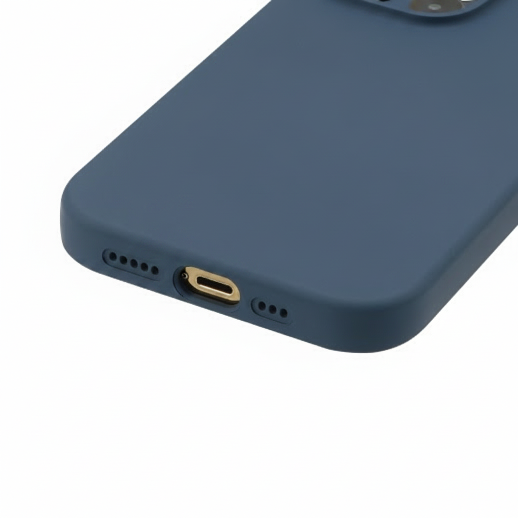 Coque Silicone MagSafe Bleu Nuit
