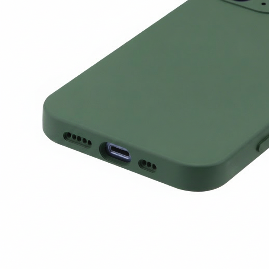 Coque Silicone MagSafe Vert