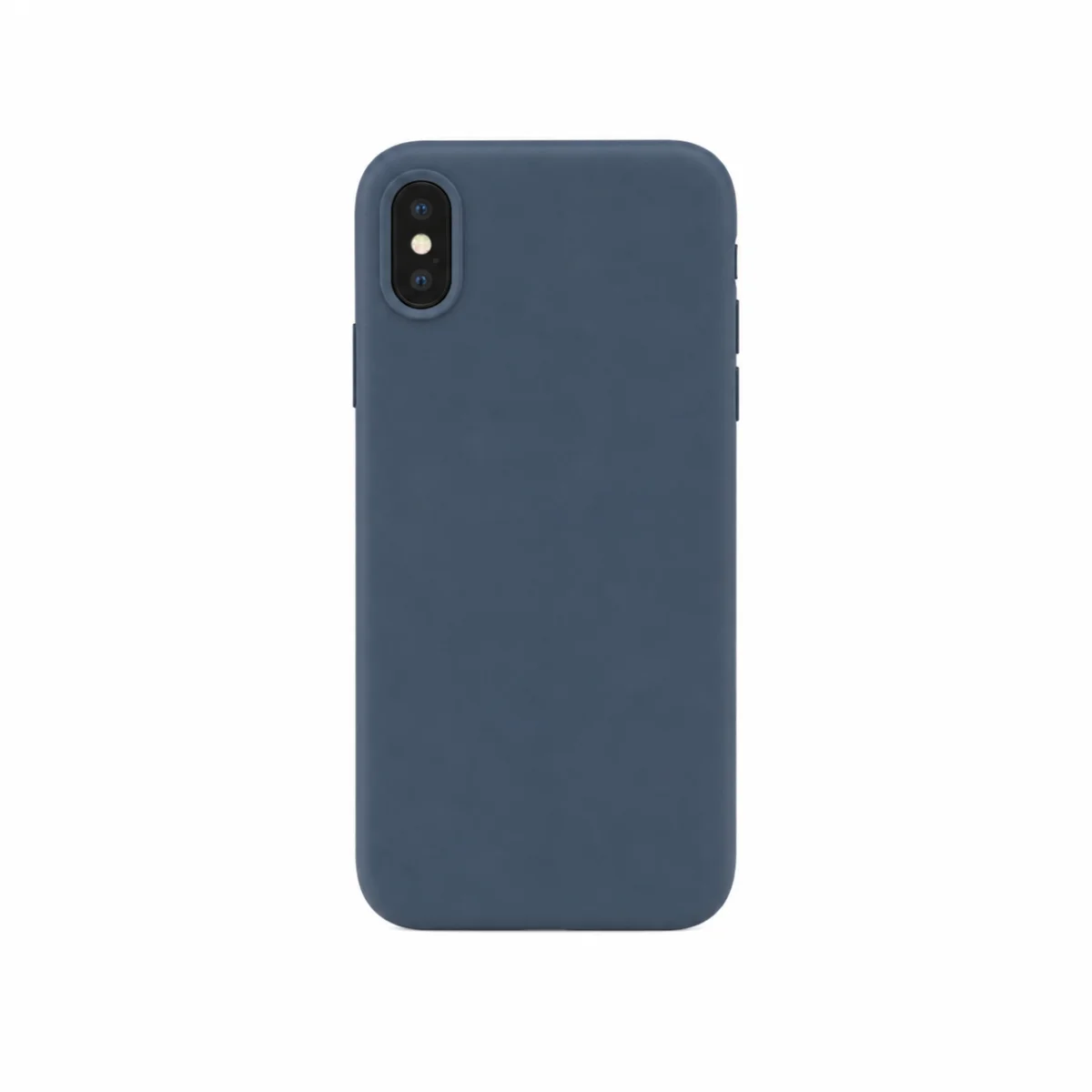Coque Silicone iPhone 12 Mini (Bleu Marine)