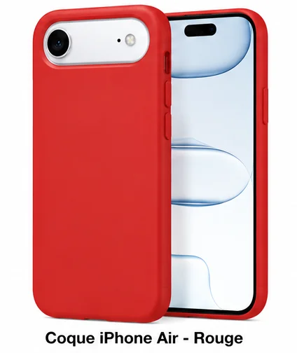Coque Silicone iPhone Air (Rouge)