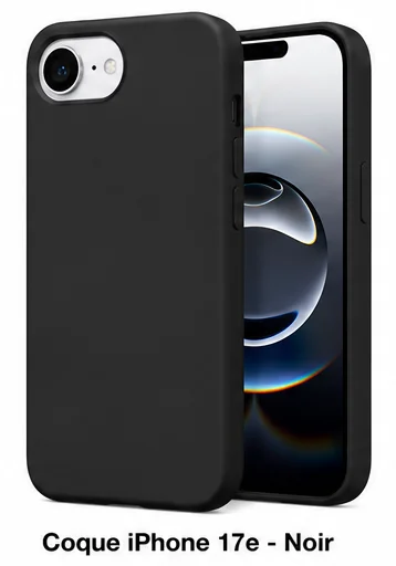 Coque Silicone iPhone 17e (Noir)