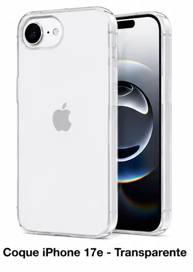 COVERME Coque TPU iPhone 17e (Clear)