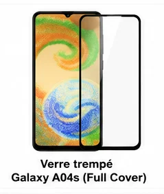 Verre trempé Galaxy A04s (Full Cover)