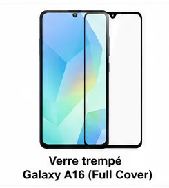 Verre trempé Galaxy A16 (Full Cover)