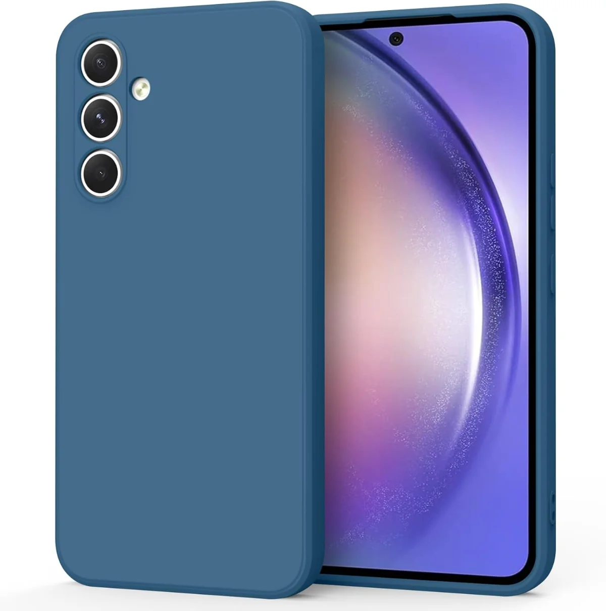 Coque Silicone Galaxy A54 5G (Bleu Nuit) compatible Galaxy A54 5G