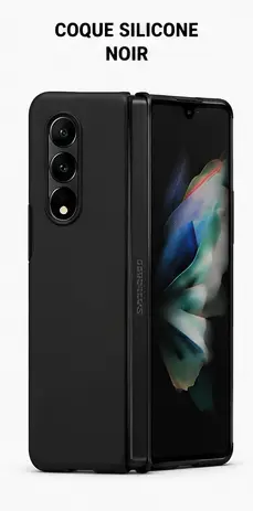 Coque silicone noire Samsung Galaxy Z Fold 4